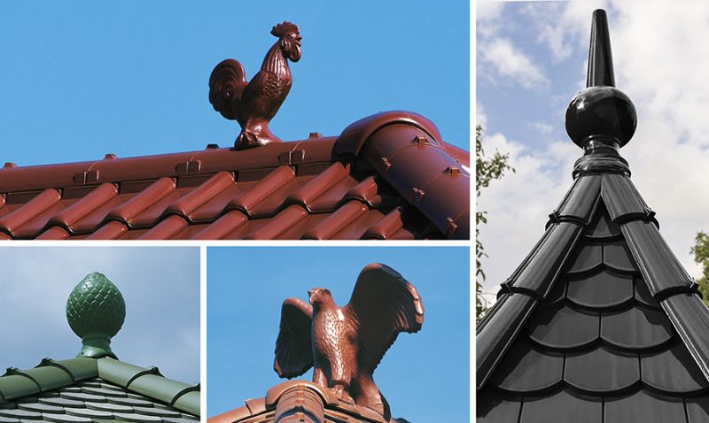 Ceramiczne ozdoby dachowe – piękne zwieńczenie dachu