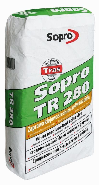 Sopro: zaprawa klejowa średniowarstwowa biała Sopro TR 280