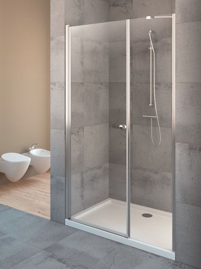 Drzwi wnękowe EOS DWS od Radaway - sposób na prysznic w nietypowej łazience