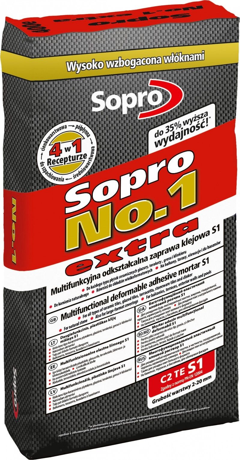 Sopro prezentuje nową zaprawę klejową No.1 400 extra