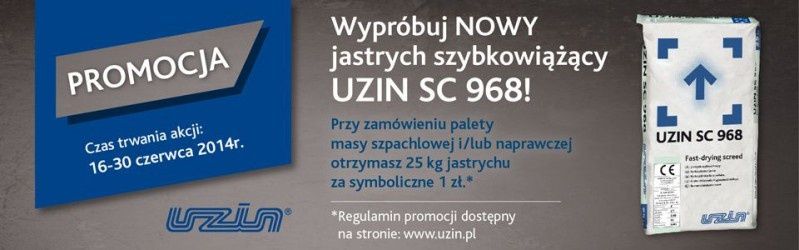 Nowy Jastrych Szybkowiążący UZIN SC 968  za złotówkę