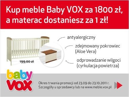Nowe pufy i promocja Baby Vox