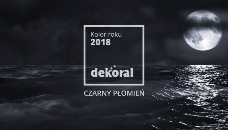 Kolorem 2018 marki Dekoral został Czarny Płomień (wideo)