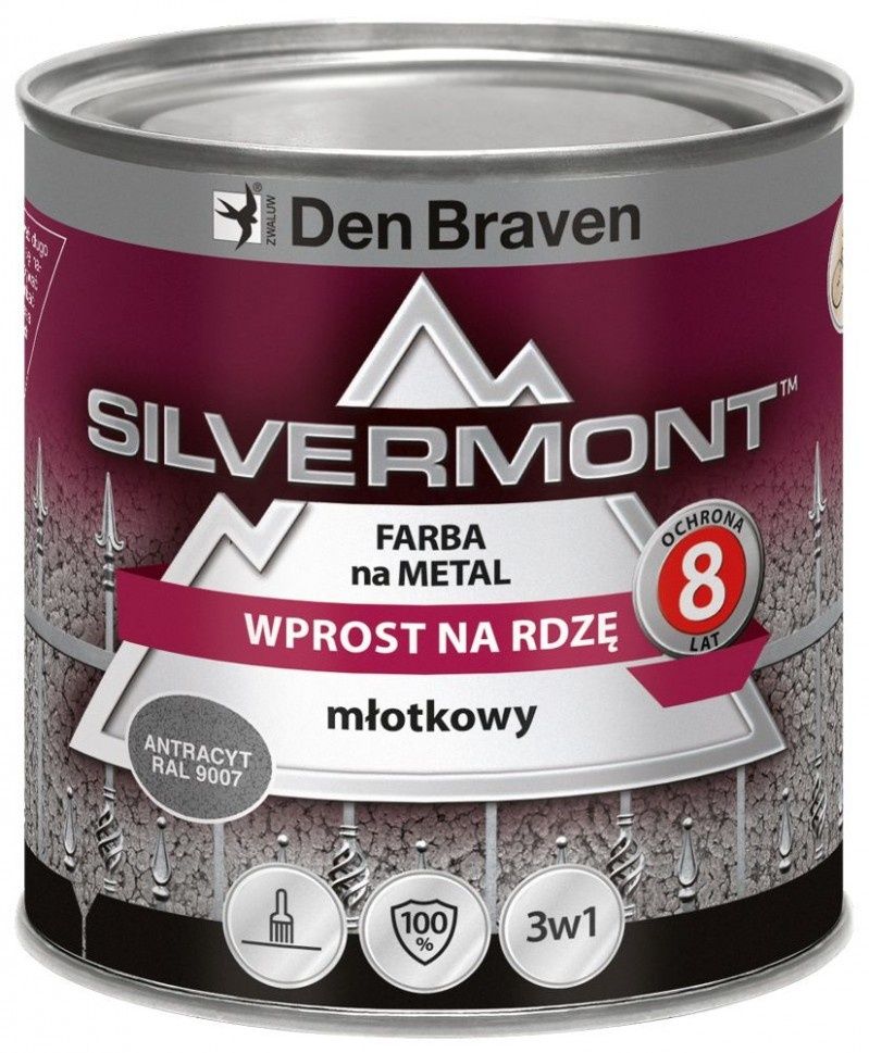 Drugie życie metalowego ogrodzenia - farba Silvermont firmy Den Braven