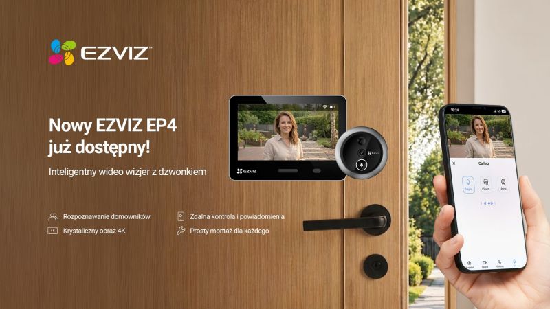 EZVIZ EP4 - nowy standard wideowizjera dla współczesnego domu