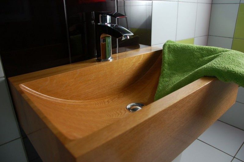Umywalki drewniane