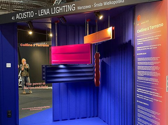 Lena Lighting i Acustio zaprezentowały wspólny produkt podczas ARCHITECT@WORK