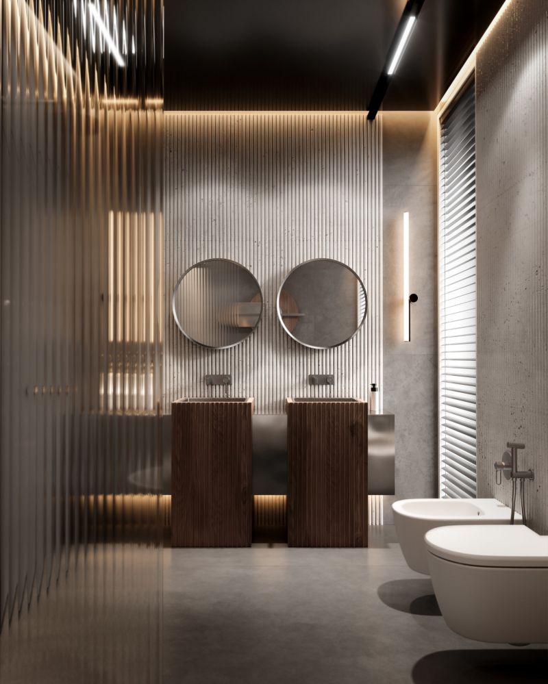 Gun metal – nowy odcień industrialnej elegancji w łazience