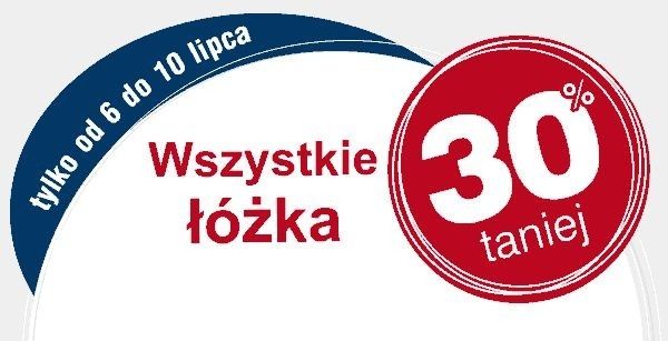 Promocja BRW - łóżka 30% taniej