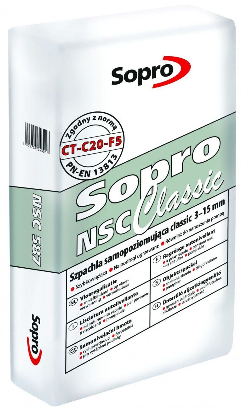 Sopro: NSC 587 - szpachla samopoziomująca classic 3-15 mm.