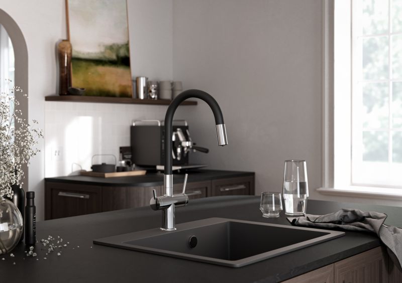 Dwa w jednym w Twojej kuchni – nowoczesna bateria z funkcją filtrowania wody