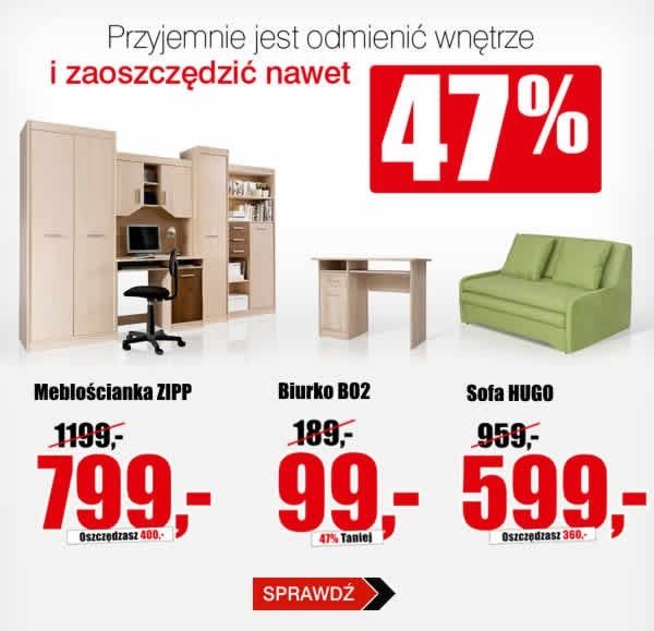 Odmień wnętrze i zaoszczędź nawet 47%! Black Red White