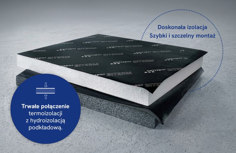 swissporBITERM – inteligentne połączenie termo- i hydroizolacji w jednej płycie
