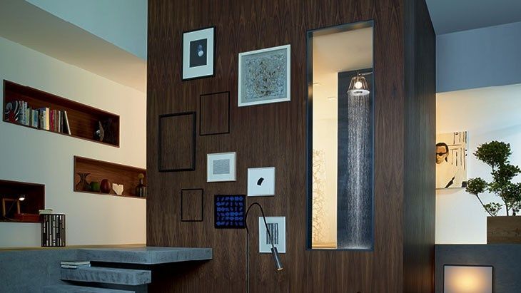 Axor LampShower designed by Nendo - więcej klimatu mieszkalnego w łazience  