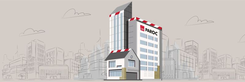 PAROC Tento: nowa, efektywna energetycznie płyta izolacyjna do fasad wentylowanych