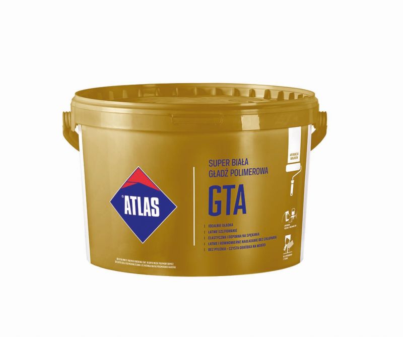 ATLAS GTA – idealnie gładka, idealnie biała gładź polimerowa do aplikacji wałkiem
