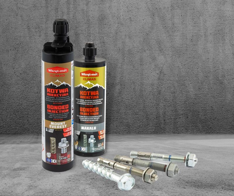 Szczyty wytrzymałości – nowa generacja kotew chemicznych Mount Everest i Makalu marki Klimas Wkręt-met
