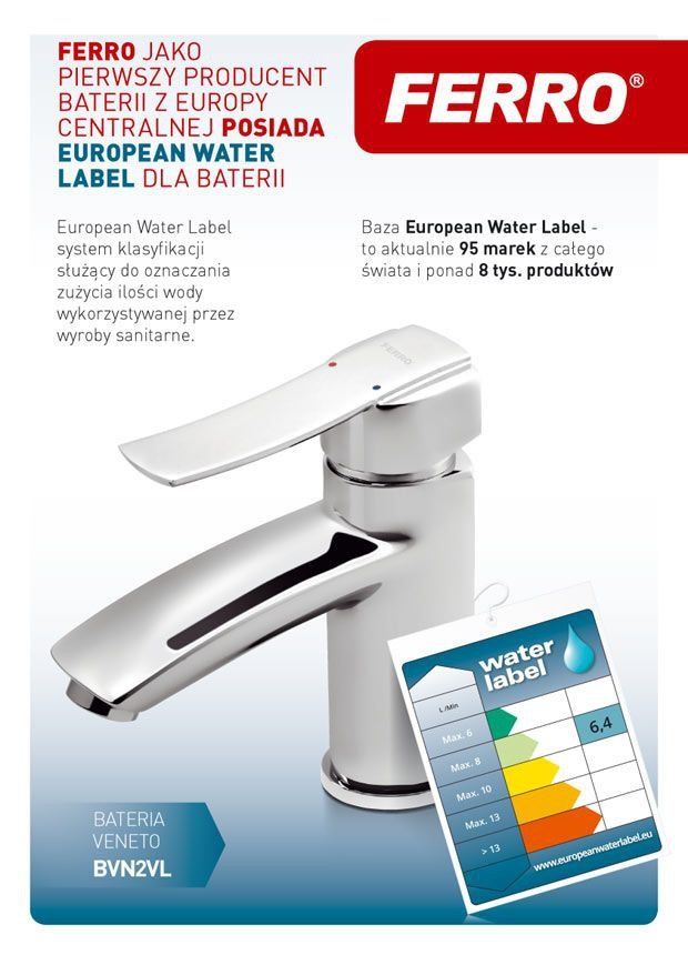 FERRO pierwszym producentem z Europy Centralnej w European Water Label