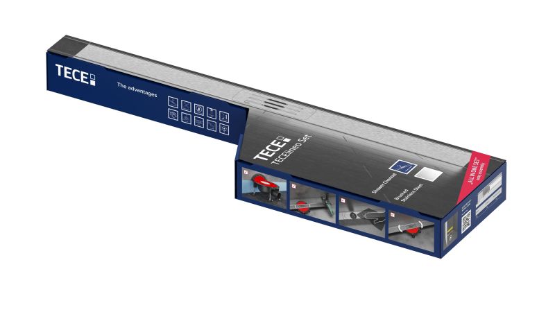 NOWOŚĆ! Design w pełnym wymiarze – zestaw odwodnienia prysznicowego TECElineo