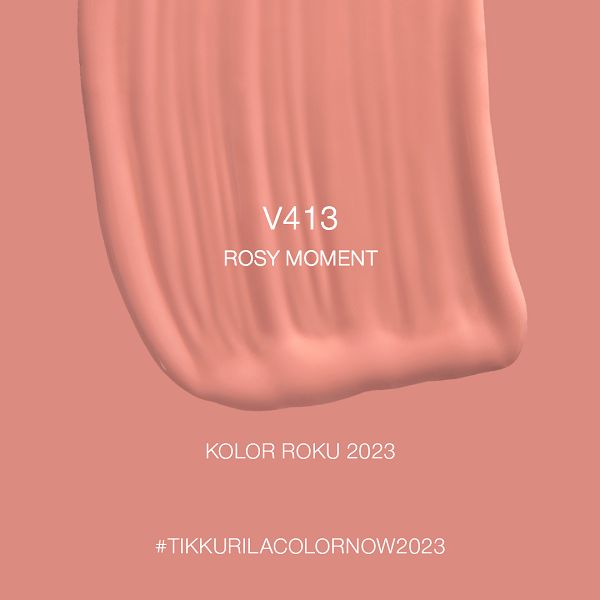 Tikkurila przedstawia V413 Rosy Moment - Kolor Roku 2023